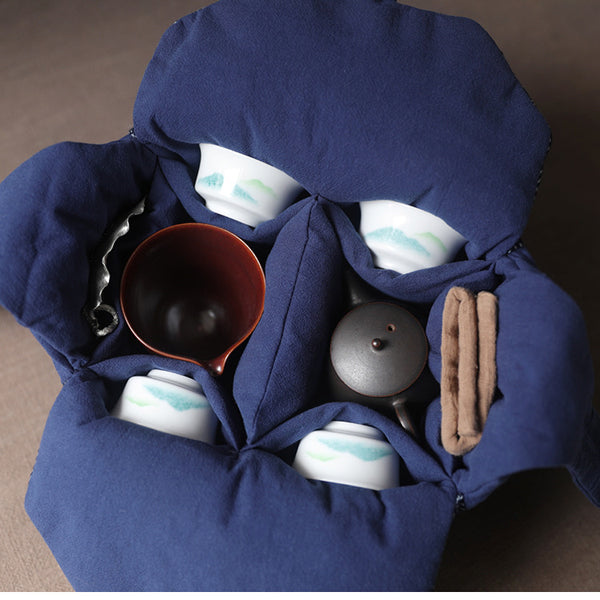Portable Gongfu Teaware Wrap Bag｜For Tea on the Go