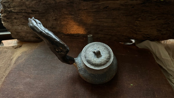 Wood fired teapot around 350ml (serves 5-7people) 3-14